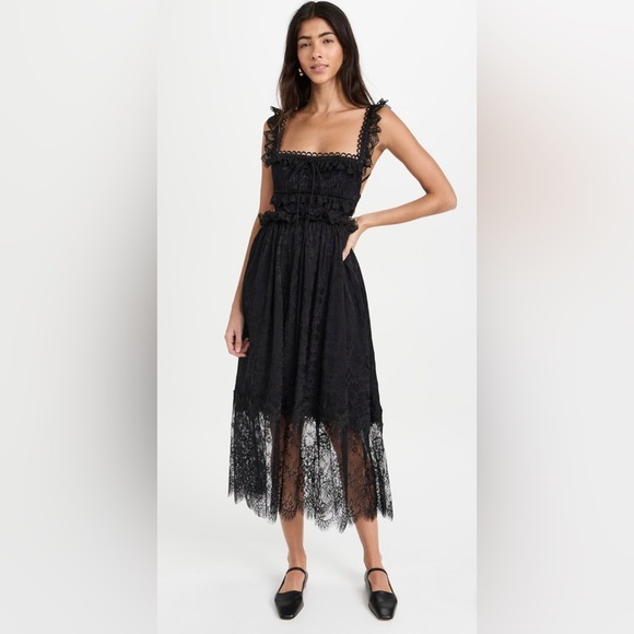 For Love & Lemons Deane Midi Dress - Picture 1 of 16